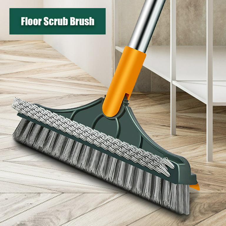 3 In 1 Floor Scrub Brush With Long Telescopic Handle