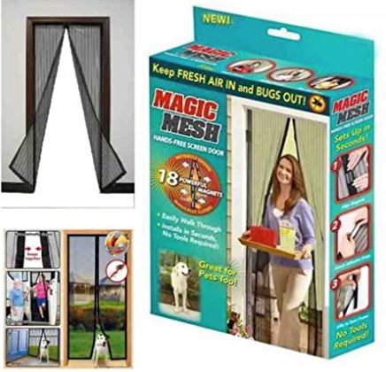 Magic Mesh Hands-free Screen Door